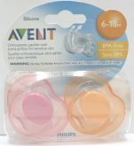 Chupeta Avent Philips - Rosa / Laranja - 6 a 18m